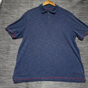 Nat Nast Luxury Originals Polo Shirt Men's L Blue Short Sleeve
